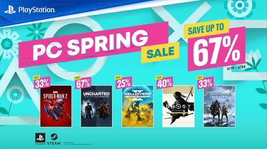Spring Deals Are Here: PlayStation PC Spring Sale 2026